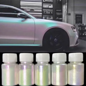 White Ghost Pearl Paint Pigment Mica Powder, Interference Pearl Pigment
