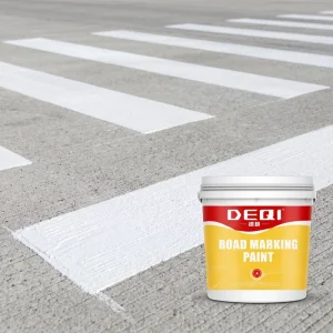 White Road Marking Paint Is Suitable for Marking the Lanes on Sports Tracks. It Can Be Brushed on and Is Resistant to Friction