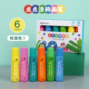 X979 6pcs Early Childhood Watercolor Pens Non Toxic Decorative Point DIY Painting Doodle Pencil Safe for Children Promotional