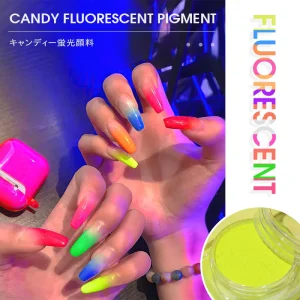 Y Series Fluorescent Neon Nail Pigment Dust Ultra-Fine Nail Art Glitter