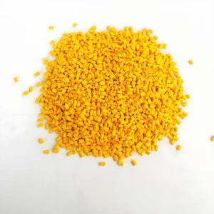 Yellow Pigment Masterbatch Pellets for Coloring Granulation High Color Strength Eco-Friendly 2-4% PE PP PS ABS PET PC