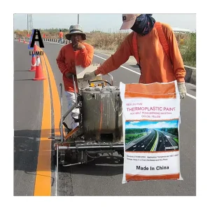 Yellow and White Reflective Thermoplastic Road Paint Powder Coating Street Line Paint