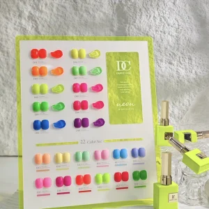 ZRKGEL 22 Colors Neon Gel Polish Set UV LED Bright Summer Nail Kit Bulk Supply with Tpo Hema Free Long Lasting Uv Gel