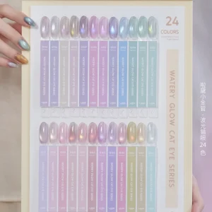 ZRKGEL Ladai Aurora Cat Eye Gel Polish Kit 24 Shades Nail Suppliers High Pigmented with Magnetic UV Gel Collection