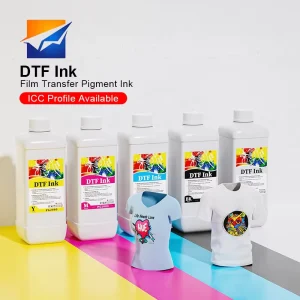 ZYJJ Premium 6 Color High Stretch Pigment for Ink for DTF Vibrant for Ink Transfer for DTF Printing Machines and Fabric