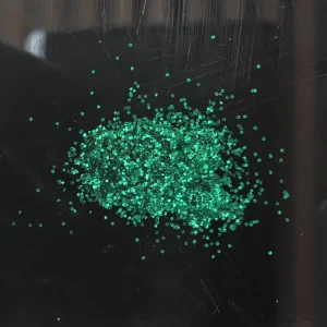 high temperature resistant Bulk Price Holographic Green Glitter for specialized Artificial Turf and Plastic Resin Modification