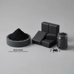 高纯度氧化铁黑粉 适用于塑料着色母粒、橡胶和涂料的纳米级超细颜料，不褪色